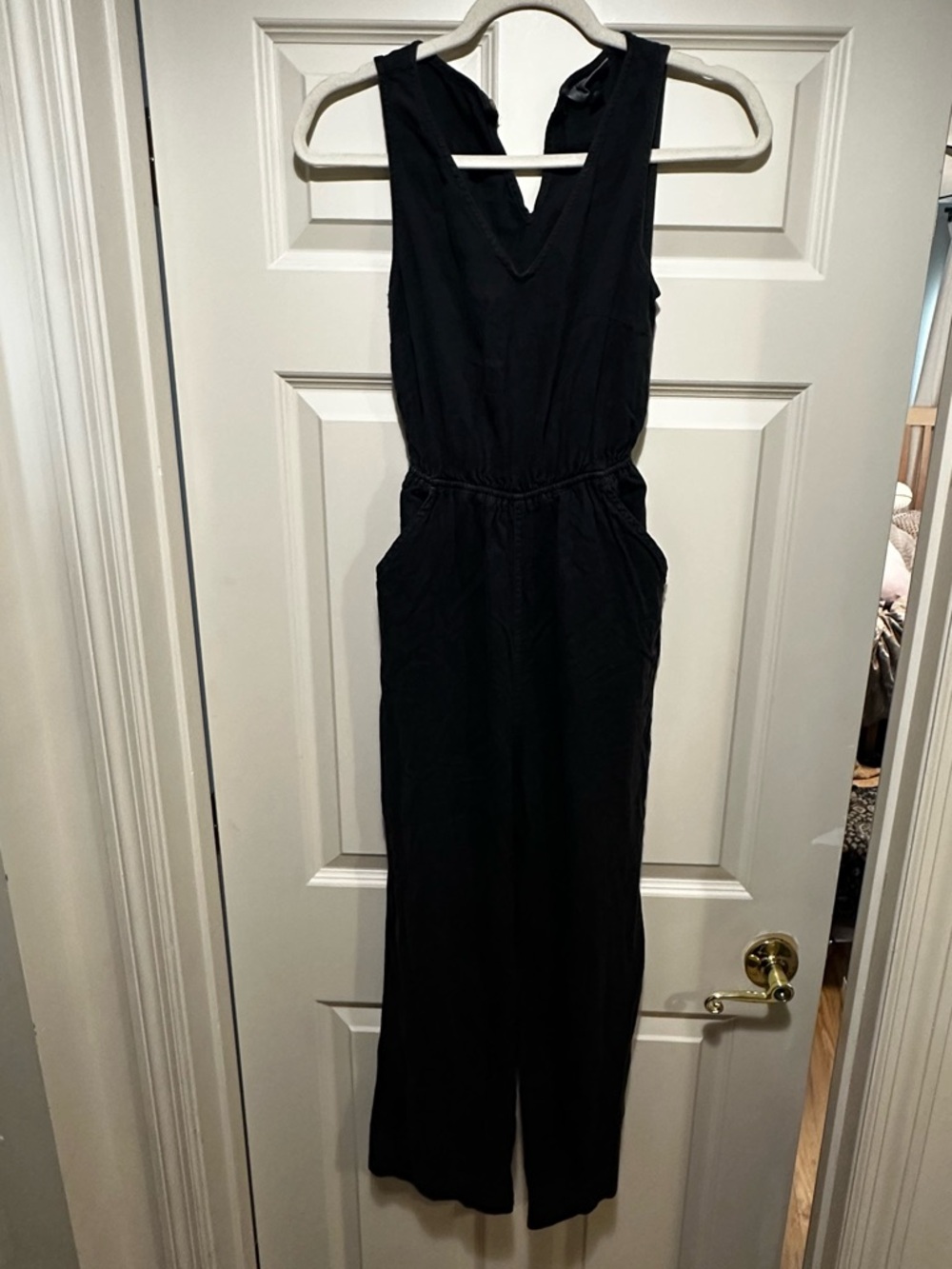 Universal Thread Black Linen Jumpsuit XS